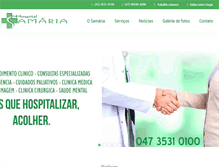 Tablet Screenshot of hsamaria.com.br